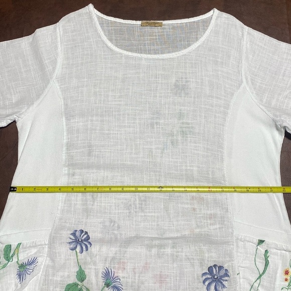 Beyond Capri Sheer Floral Swimsuit Coverup Boho Coastal Beachy Dress One Size - Picture 14 of 15